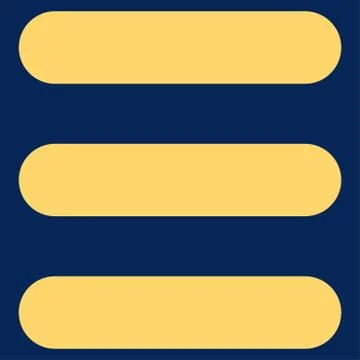 Stack flat yellow color icon イラスト素材