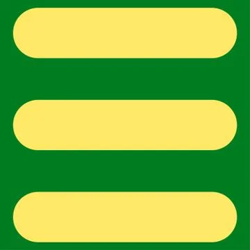 Stack flat yellow color icon Illustrazione stock