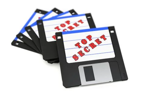 Stack of floppy disks Illustrazione stock