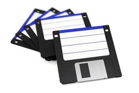 Stack of floppy disks Illustrazione stock