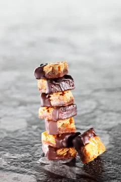 A stack of florentines 스톡 사진