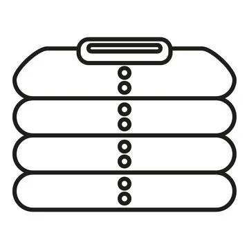 Stack of folded clean clothing textile icon design Stock Illustration
