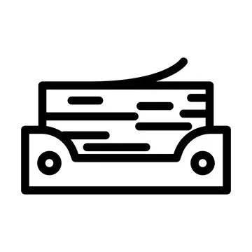 Stack folded paper towels line icon vector illustration Stockillustratie