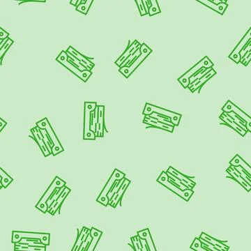 Stack folded paper towels line vector seamless pattern Stockillustratie