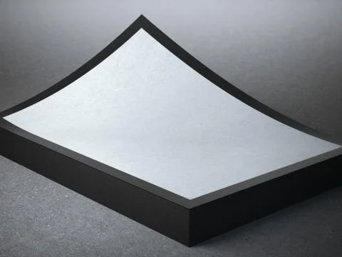 Stack of folded papers with black edges 스톡 일러스트