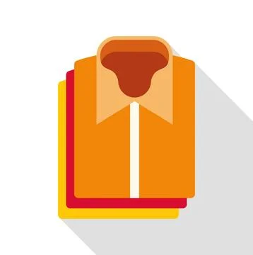 Stack of folded shirts for laundry and wardrobe Stock Illustration