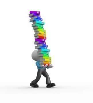 Stack of folders Illustrazione stock