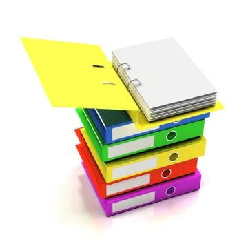 Stack of folders イラスト素材