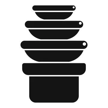 Stack of food storage containers with lids Stockillustratie