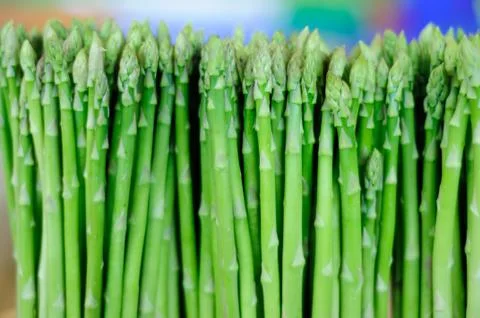 A Stack of Fresh Asparagus Stock Photos