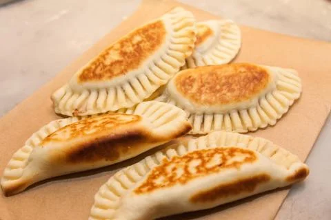Stack of fried pies Stock Photos