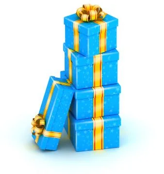 Stack of gift boxes Illustrazione stock