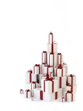 Stack of gift boxes Illustrazione stock