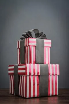 Stack of gift boxes Stock Photos