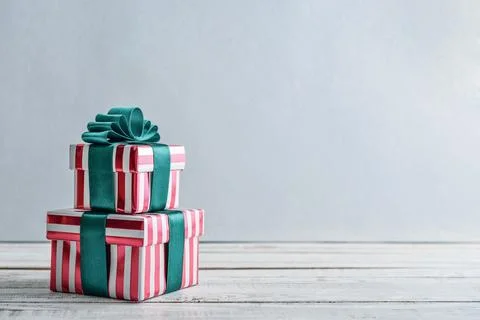 Stack of gift boxes Stock Photos