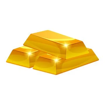Stack of Gold bar icon, ingot. Symbol of richness currency investment, treasury Illustrazione stock