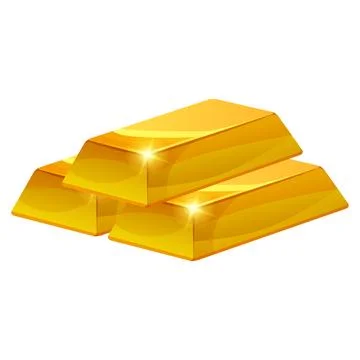 Stack of Gold bar icon, ingot. Symbol of richness currency investment, treasury Stock Illustration