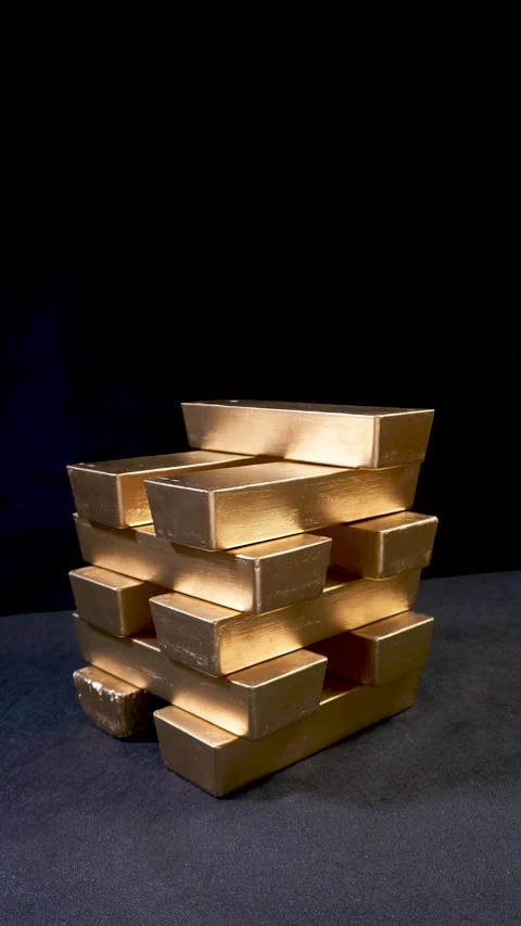 Stack of gold bars Stock-Footage 300265687