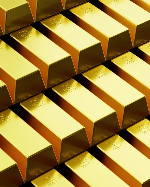 Stack of gold bars	 Vídeo Stock 329423266