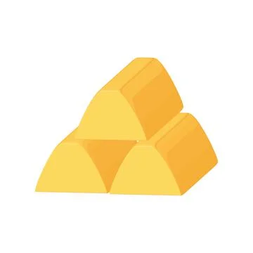 Stack of gold bars Stock Illustration