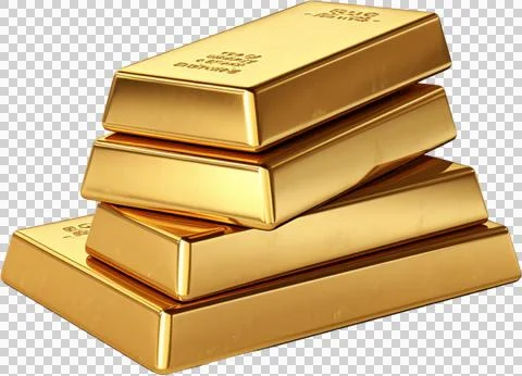 A stack of gold bars Stock Photos