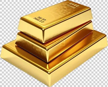 A stack of gold bars Stock Photos