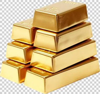 A stack of gold bars Stock Photos
