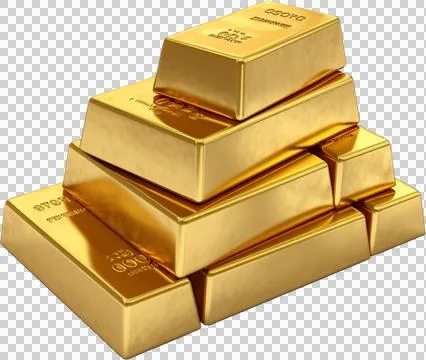 A stack of gold bars Stock Photos