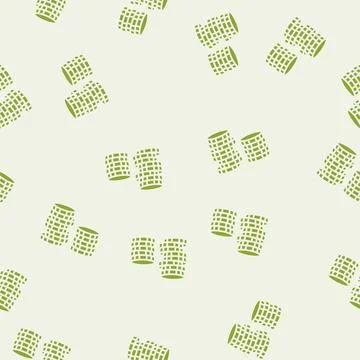 Stack gold coin glyph seamless pattern Stock Illustration