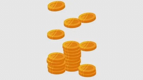 Stack of gold coins. Stock Footage 250316048