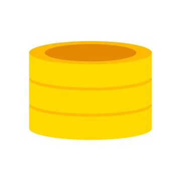 Stack of gold coins icon. Money and wealth sign. Vector illustration Stock Illustration