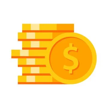 Stack of gold coins Stock Illustration