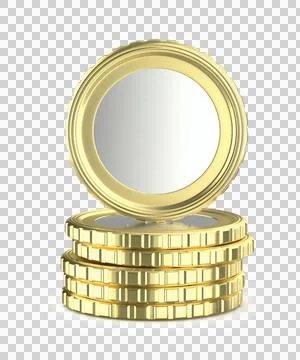 Stack with gold coins Stockillustratie