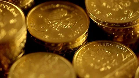 Stack of gold money coin with trading graph, financial investment concept c.. Stock Footage 272771220