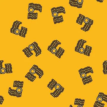 Stack gold money vector seamless pattern Stock Illustration