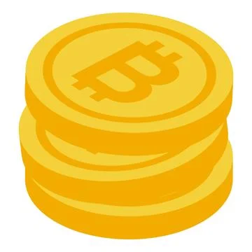 Stack of gold thai baht coins increasing value Stock Illustration
