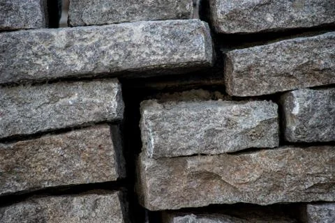 Stack of granite stone Stock Photos