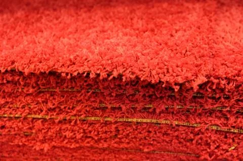 Stack gray bath mats the bath mats Stack, stacked on top of each other. Stock-Fotos