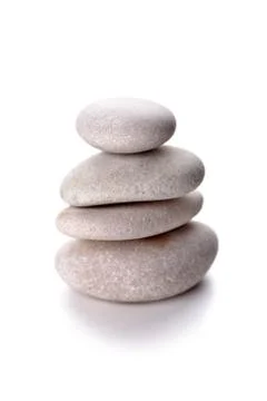 Stack of gray stones Stock Photos