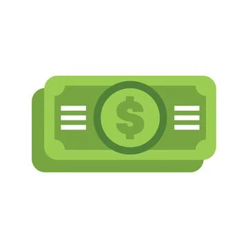 Stack of green dollar bills representing wealth and finance Stock Illustration