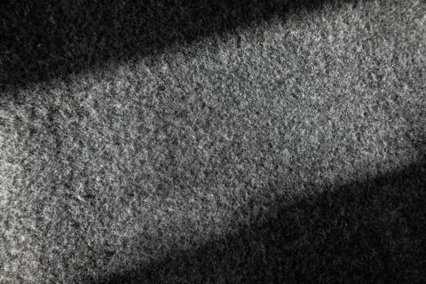 Stack of grey warm fleece blankets. Stock Photos