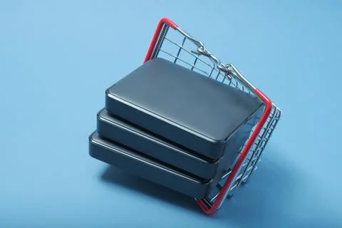 A stack of hard drives. 스톡 사진