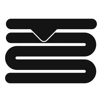 Stack house blanket icon, simple style Stock Illustration
