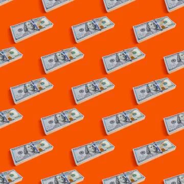 Stack of hundred dollars 스톡 사진