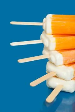 Stack of ice cream bars Foto stock