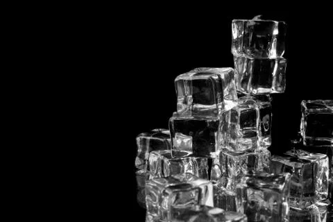Stack of ice cubes 스톡 사진