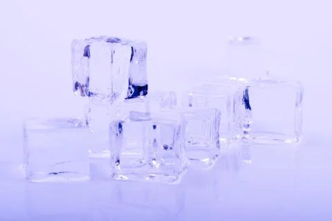Stack of ice cubes 스톡 사진