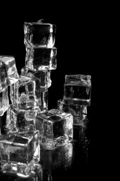 Stack of ice cubes Stock Photos