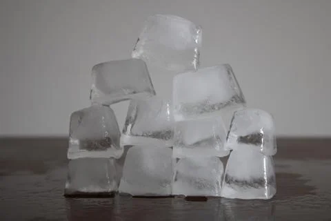 Stack of Ice Cubes Stock Photos