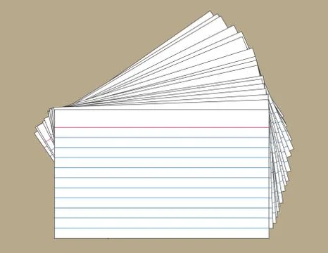 Stack of index cards Illustration